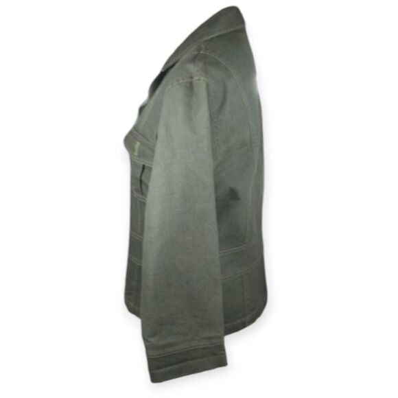 BLUE ORANGE GRAY/GREEN DENIM JACKET SZ.13 EUC. - Picture 2 of 6